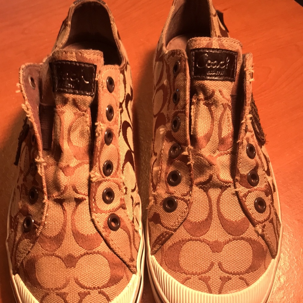Authentic Stringless And Tattered Coach Sneakers - image 2